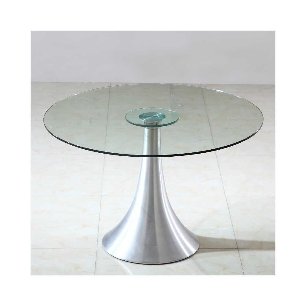 table verre 120 cm